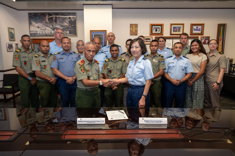 Timor-Leste Defence Force visits USINDOPACOM for Bilateral Defense Discussions