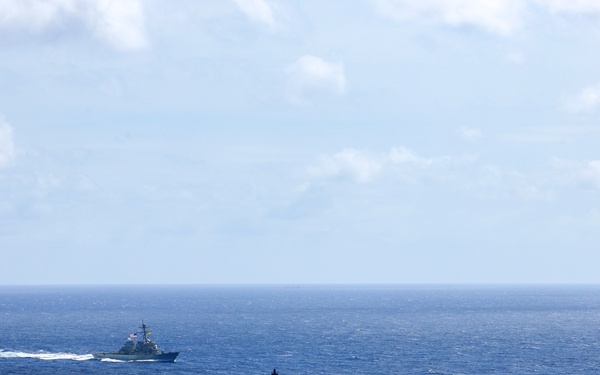 USNS Comfort and USS Cole in the Caribbean Sea
