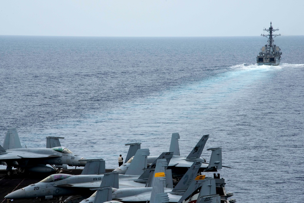 USS Carl Vinson (CVN 70) Conducts Routine Operations in the Surigao Strait