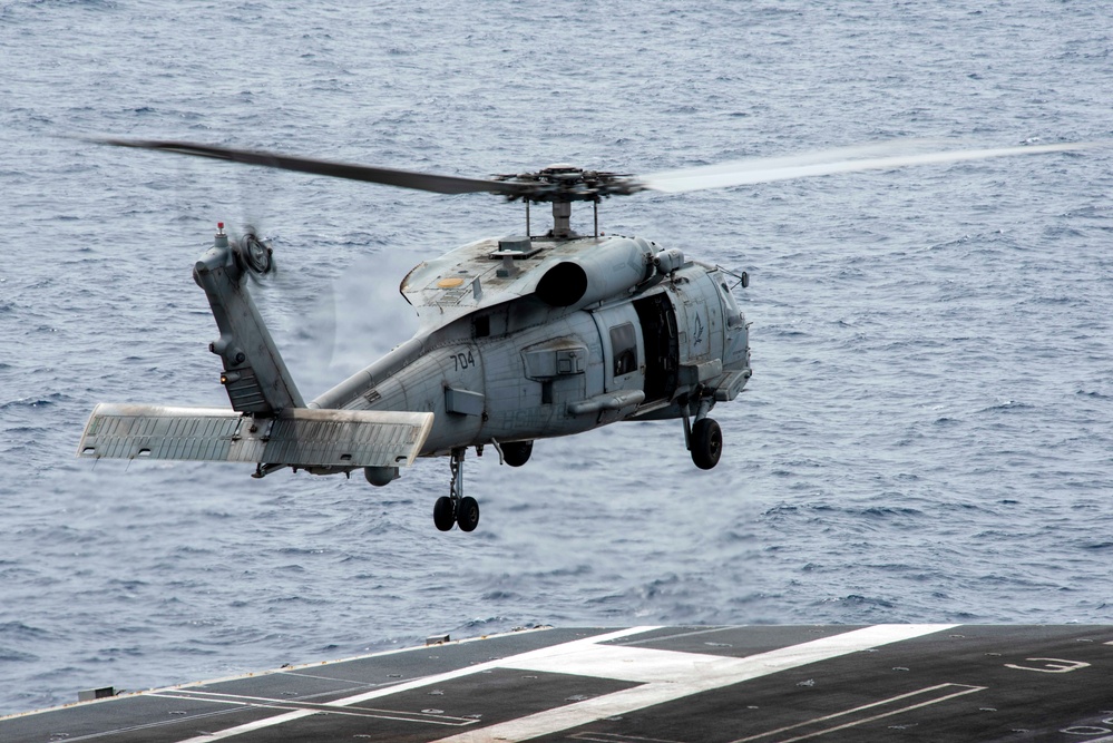 USS Carl Vinson (CVN 70) Conducts Routine Operations in the Surigao Strait