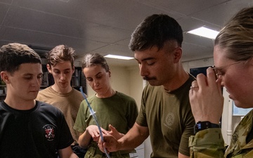 USS America (LHA 6) conducts intubation training during Talisman Sabre 25