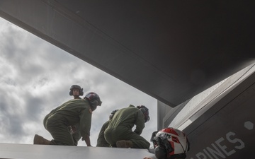 VMFA-311 conducts aircraft maintenance during Red Flag Alaska
