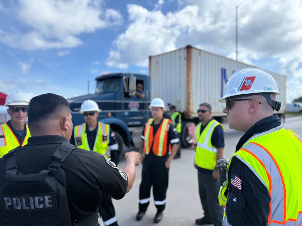 U.S. Coast Guard, partners conducts Multi-Agency Strike Force Operation at Port of Guam
