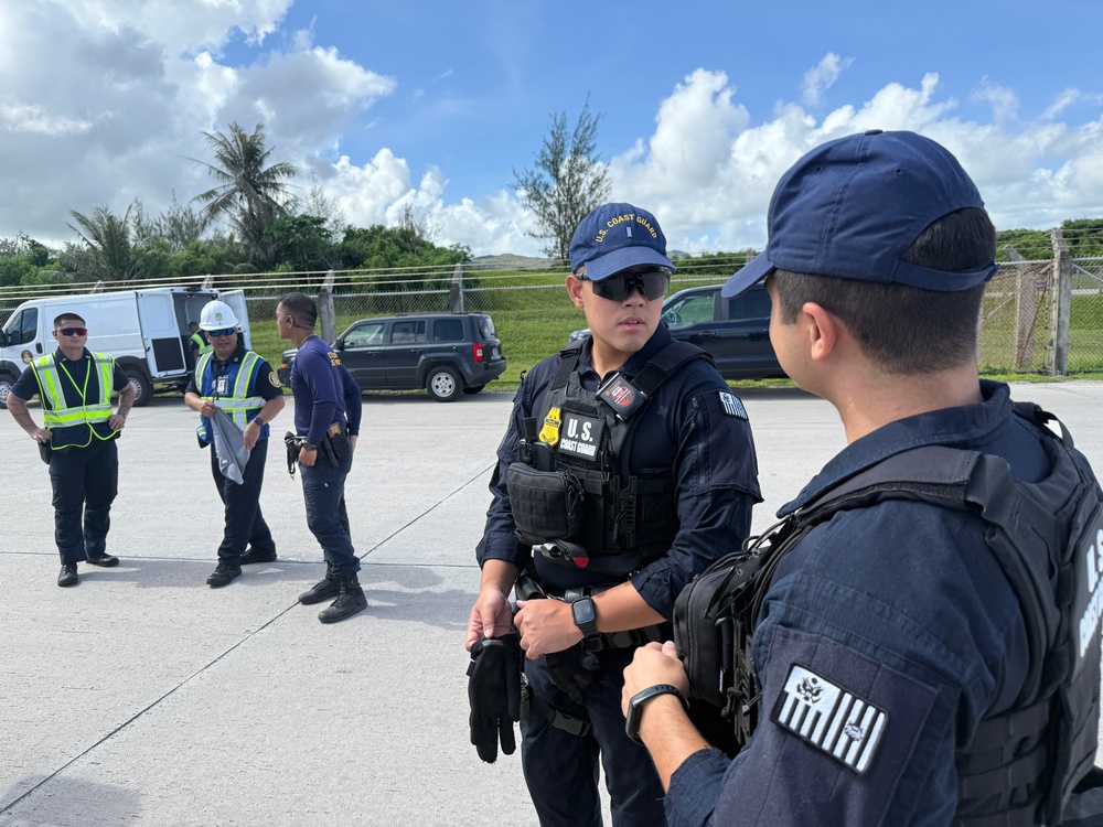U.S. Coast Guard, partners conducts Multi-Agency Strike Force Operation at Port of Guam
