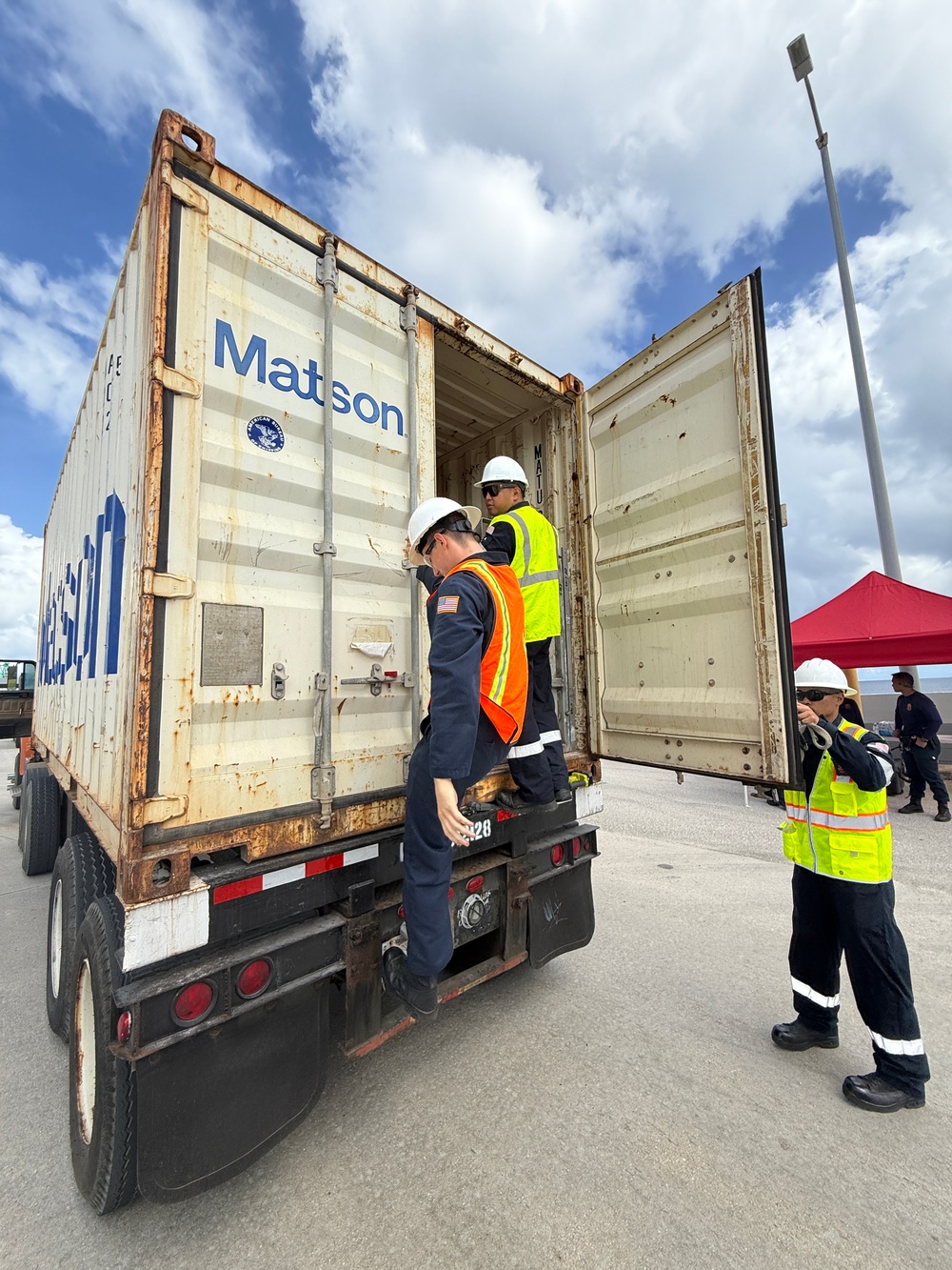U.S. Coast Guard, partners conducts Multi-Agency Strike Force Operation at Port of Guam
