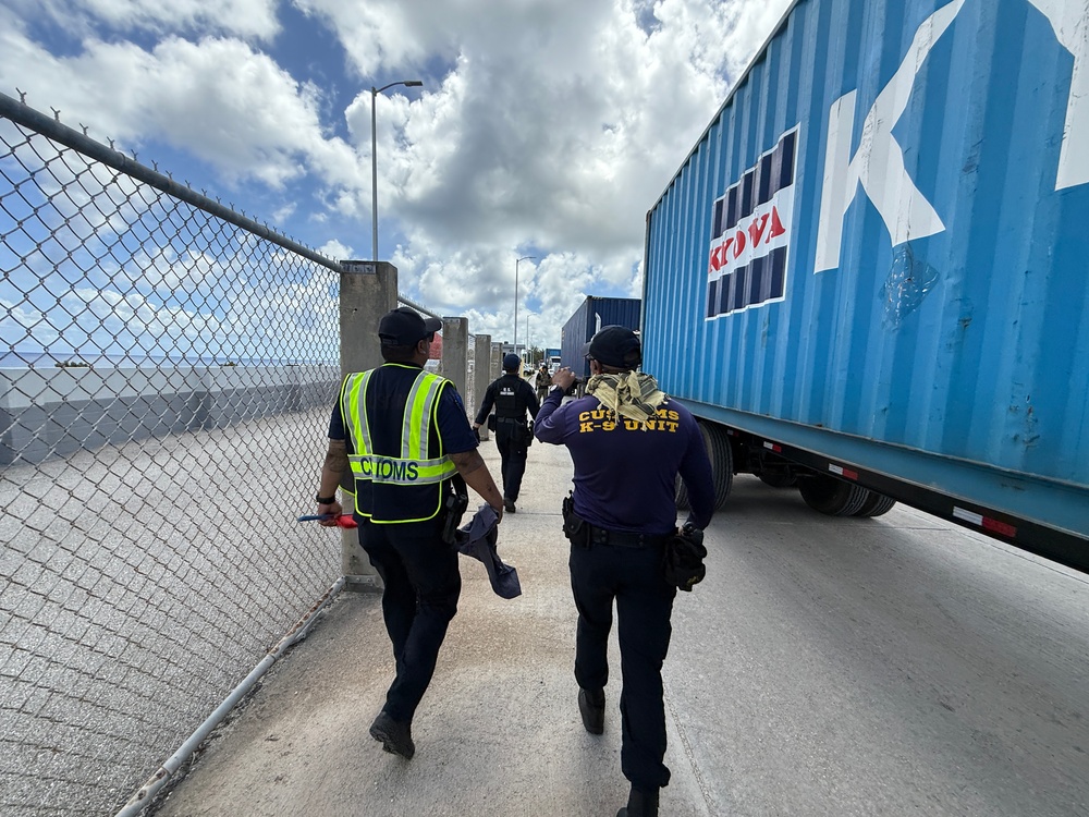 U.S. Coast Guard, partners conducts Multi-Agency Strike Force Operation at Port of Guam