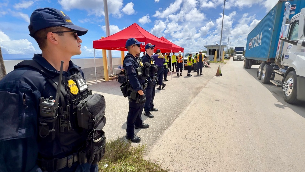 U.S. Coast Guard, partners conducts Multi-Agency Strike Force Operation at Port of Guam