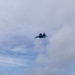 336th Fighter Squadron Conducts a Fly-by as USS Ralph Johnson (DDG 114) Departs Diego Garcia