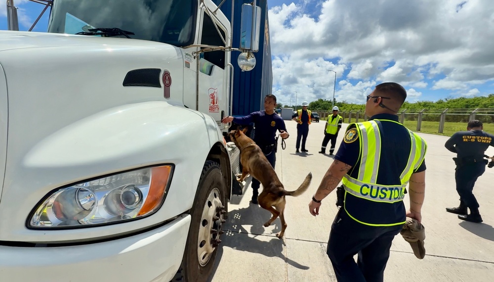 U.S. Coast Guard, partners conducts Multi-Agency Strike Force Operation at Port of Guam