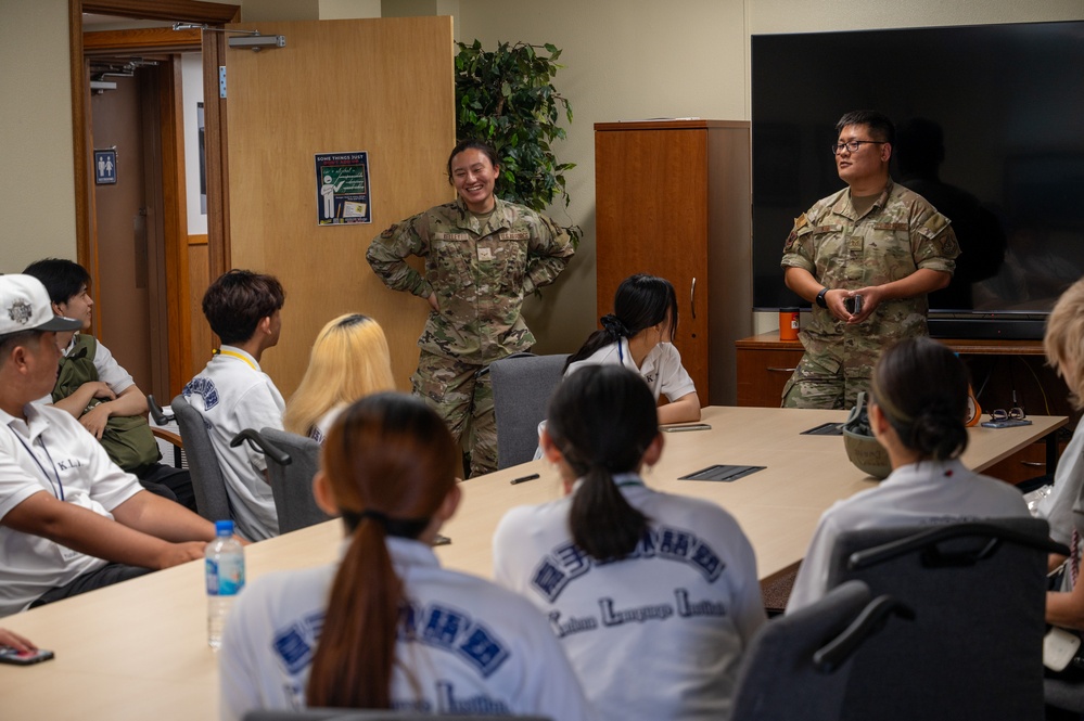 Building bridges: KLI students tour Kadena Air Base