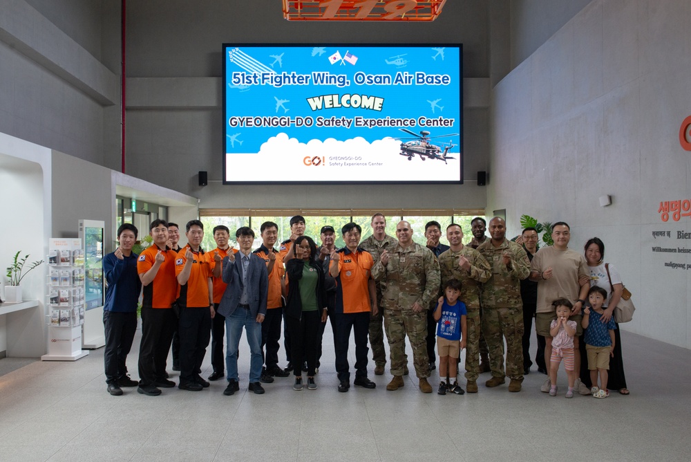 51 FW emergency services Airmen tour safety center