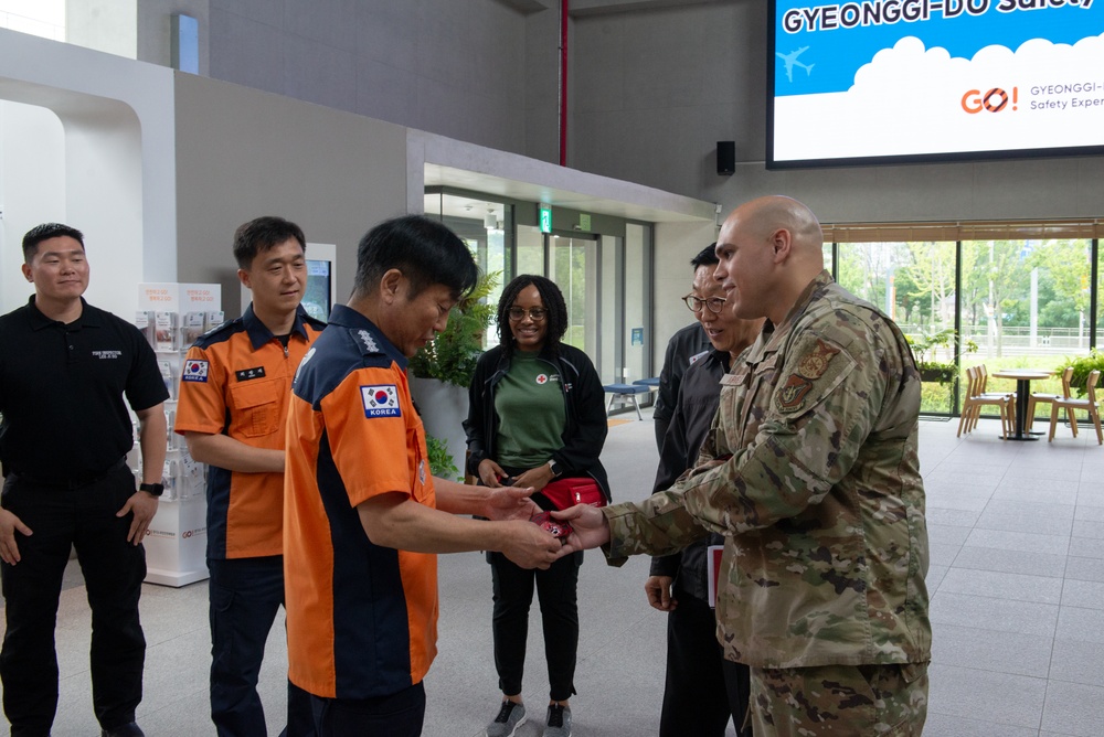 51 FW emergency services Airmen tour safety center