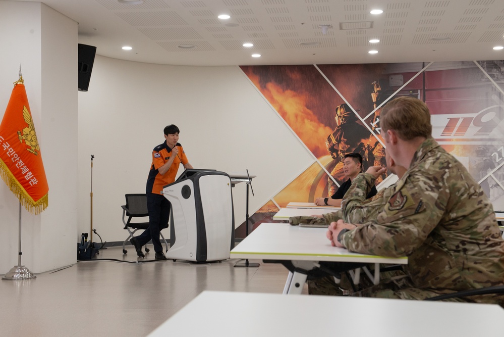 51 FW emergency services Airmen tour safety center