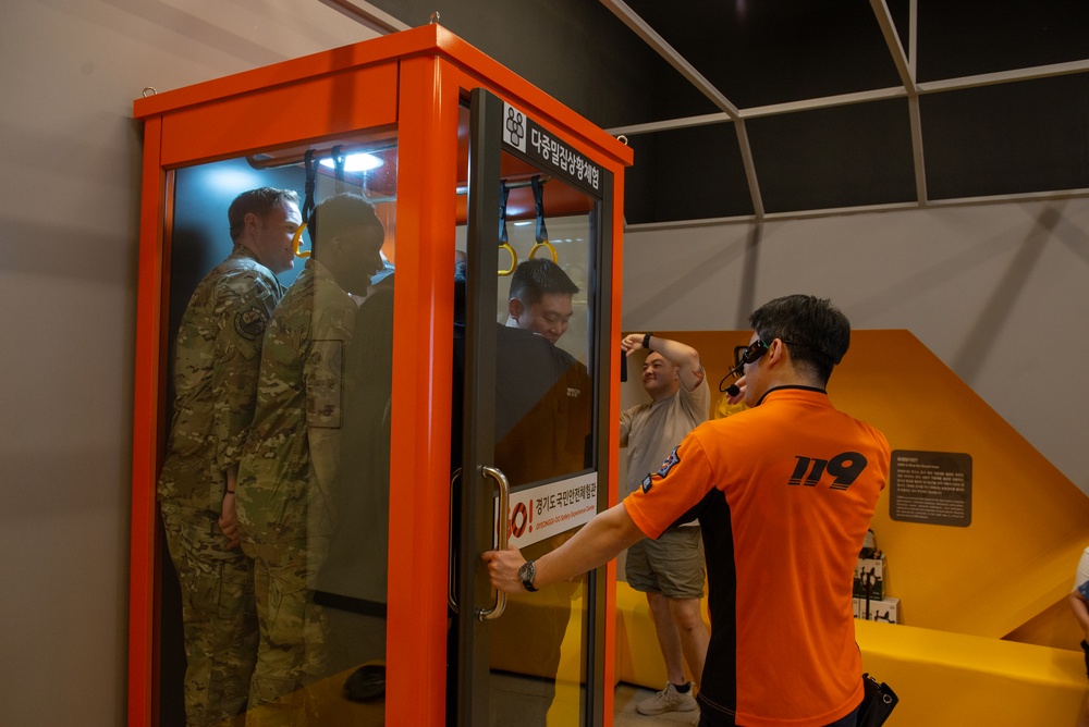 51 FW emergency services Airmen tour safety center