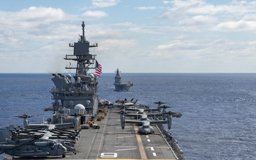 America Strike Group Conducts Formation Sail During Talisman Sabre 25.