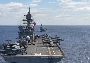 America Strike Group Conducts Formation Sail During Talisman Sabre 25.
