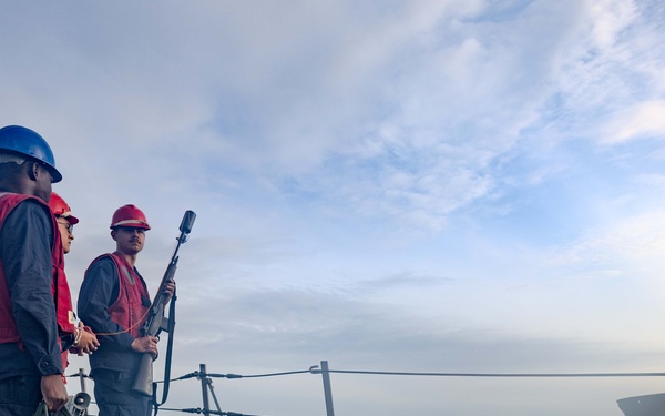 USS Ralph Johnson (DDG 114) Conducts an Underway Replenishment with USNS Amelia Earhart (T-AKE 6)