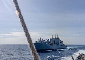 USS Ralph Johnson (DDG 114) Conducts an Underway Replenishment with USNS Amelia Earhart (T-AKE 6)