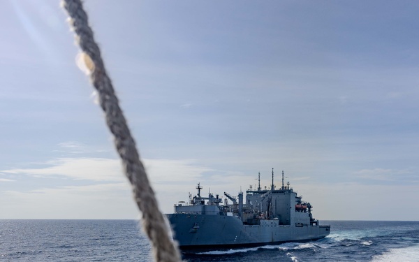 USS Ralph Johnson (DDG 114) Conducts an Underway Replenishment with USNS Amelia Earhart (T-AKE 6)