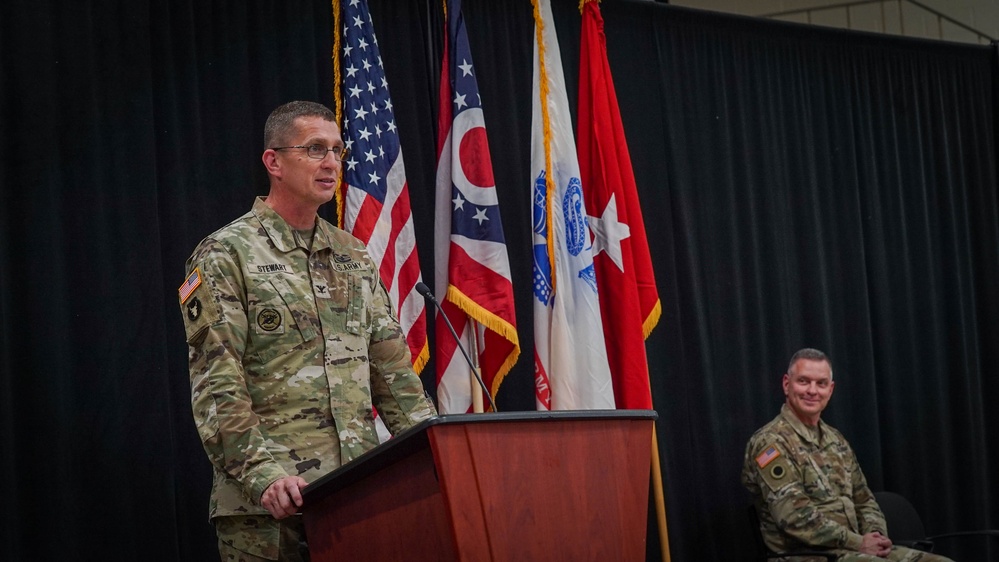 Stewart assumes command of Ohio Army National Guard