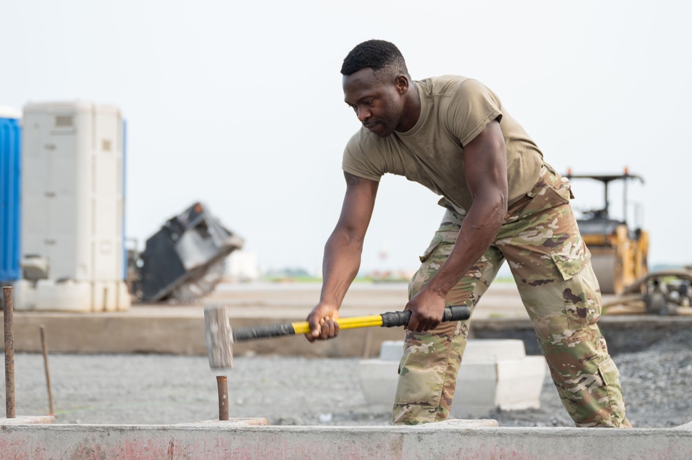 102nd Civil Engineering Squadron performs Deployment for Training in Japan