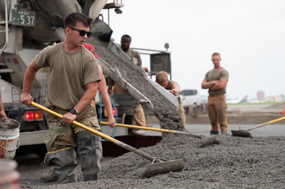 102nd Civil Engineering Squadron performs Deployment for Training in Japan