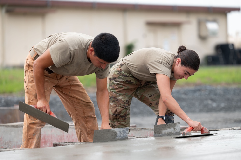 102nd Civil Engineering Squadron performs Deployment for Training in Japan