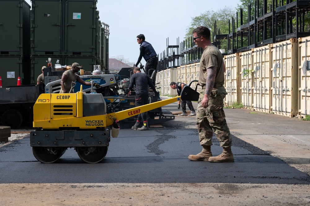 102nd Civil Engineering Squadron performs Deployment for Training in Japan