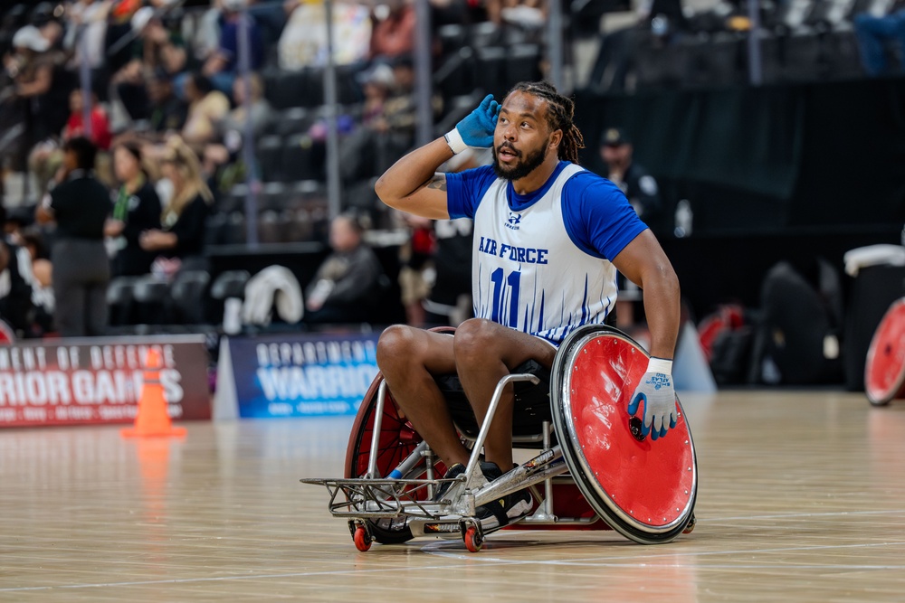 Air Force Warrior Games Athletes compete in wheelchair rugby