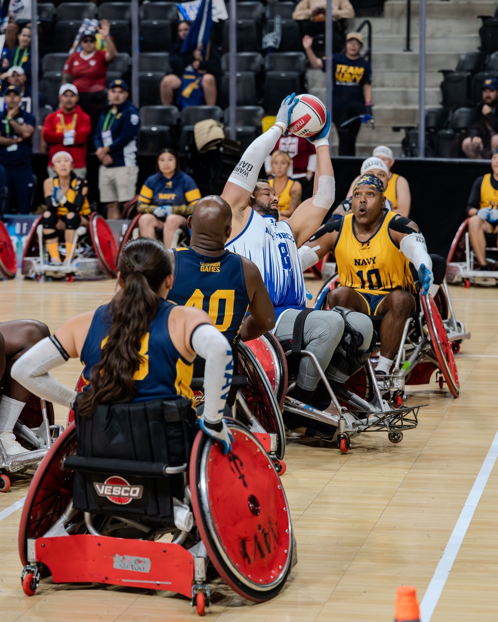 Air Force Warrior Games Athletes compete in wheelchair rugby
