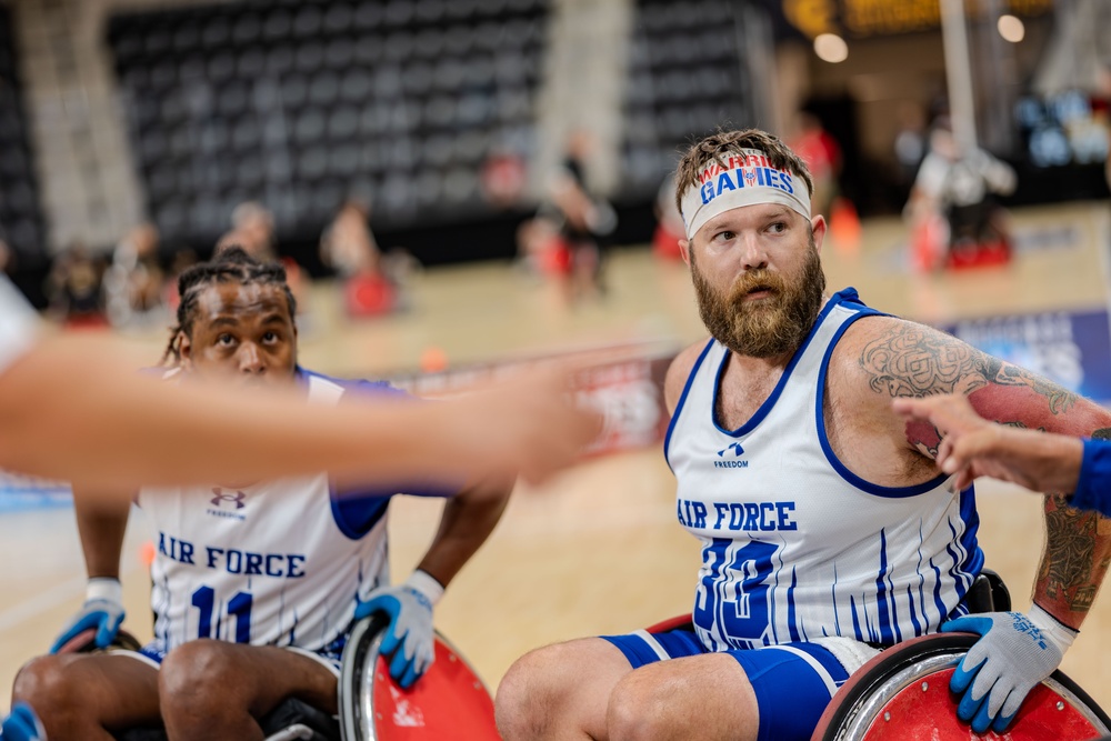 Air Force Warrior Games Athletes compete in wheelchair rugby