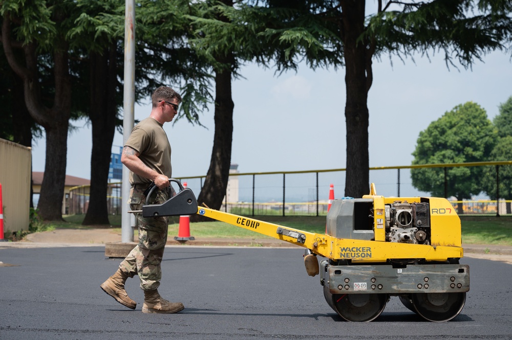 102nd Civil Engineering Squadron performs Deployment for Training in Japan
