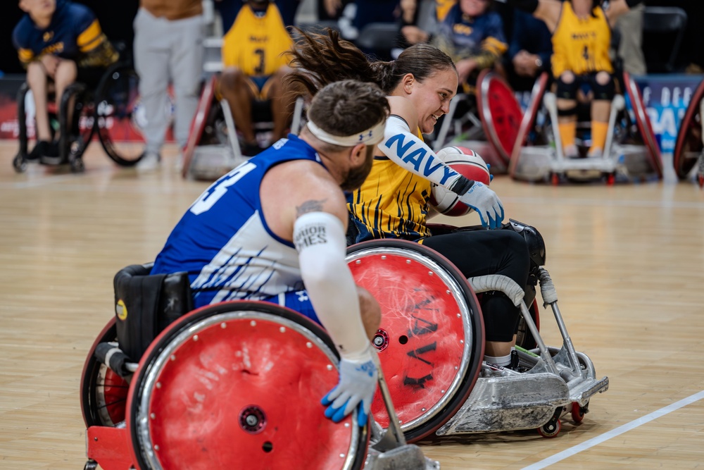 Air Force Warrior Games Athletes compete in wheelchair rugby