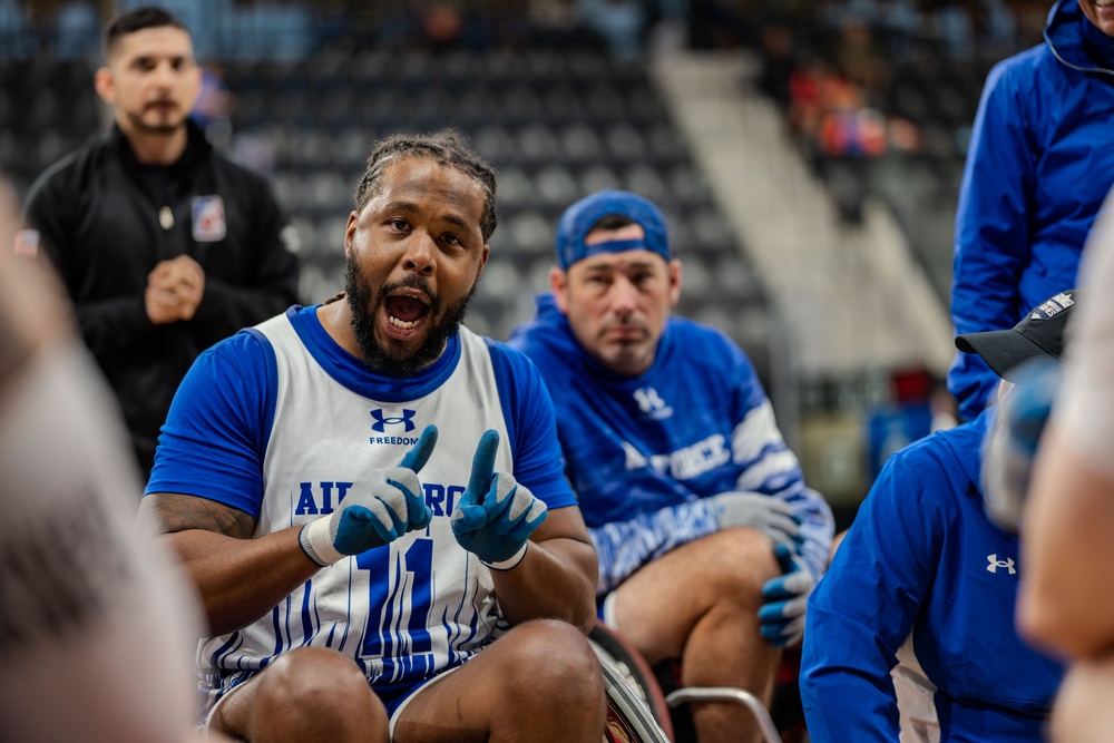 Air Force Warrior Games Athletes compete in wheelchair rugby