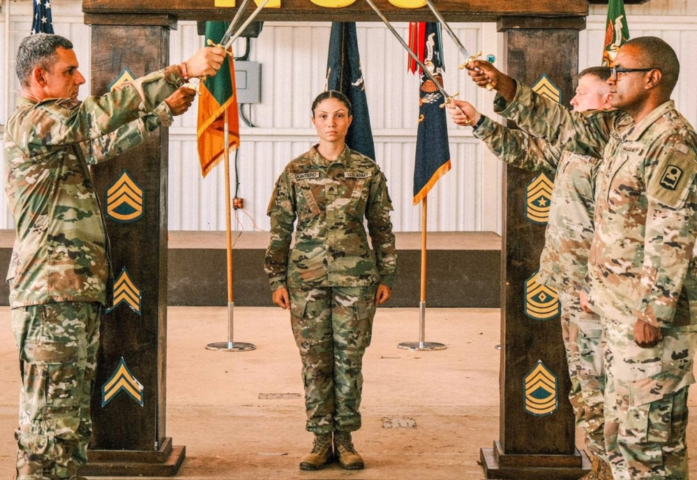 The 92nd Military Police Brigade Inducts 38 New NCOs