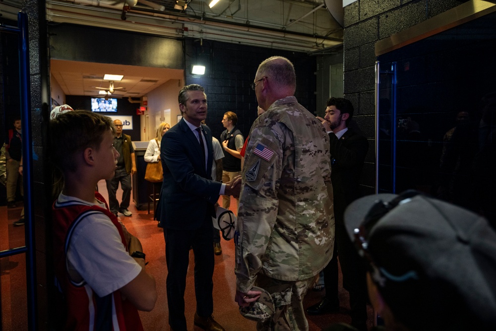 SD and Family Attend Space Force Military Appreciation Day at Nationals Park