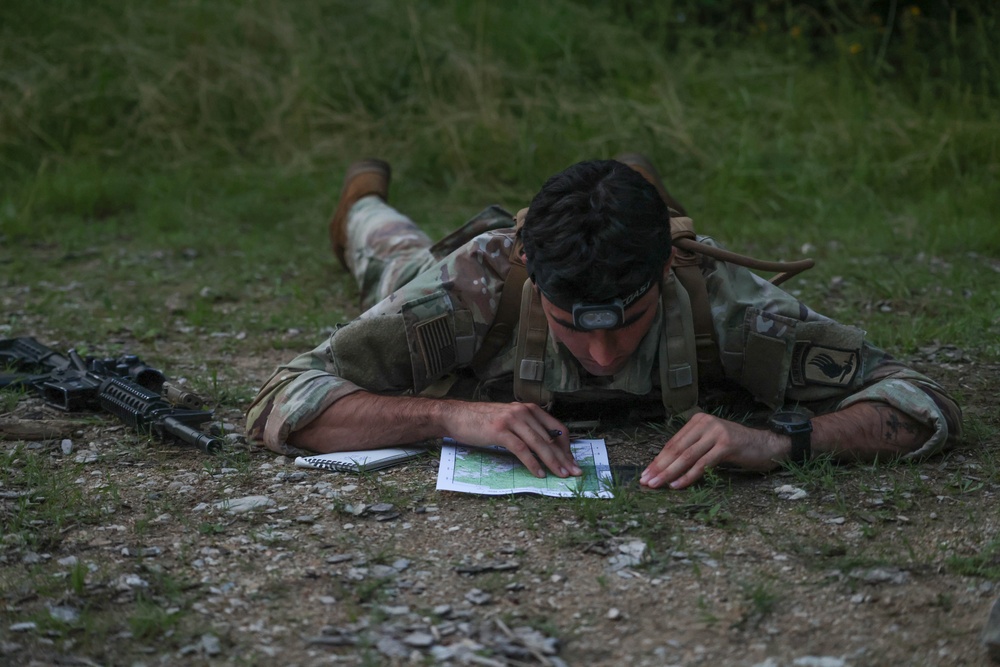 173rd Airborne Brigade Soldiers conduct land navigation to prepare for Expert Soldier and Expert Infantry Badge