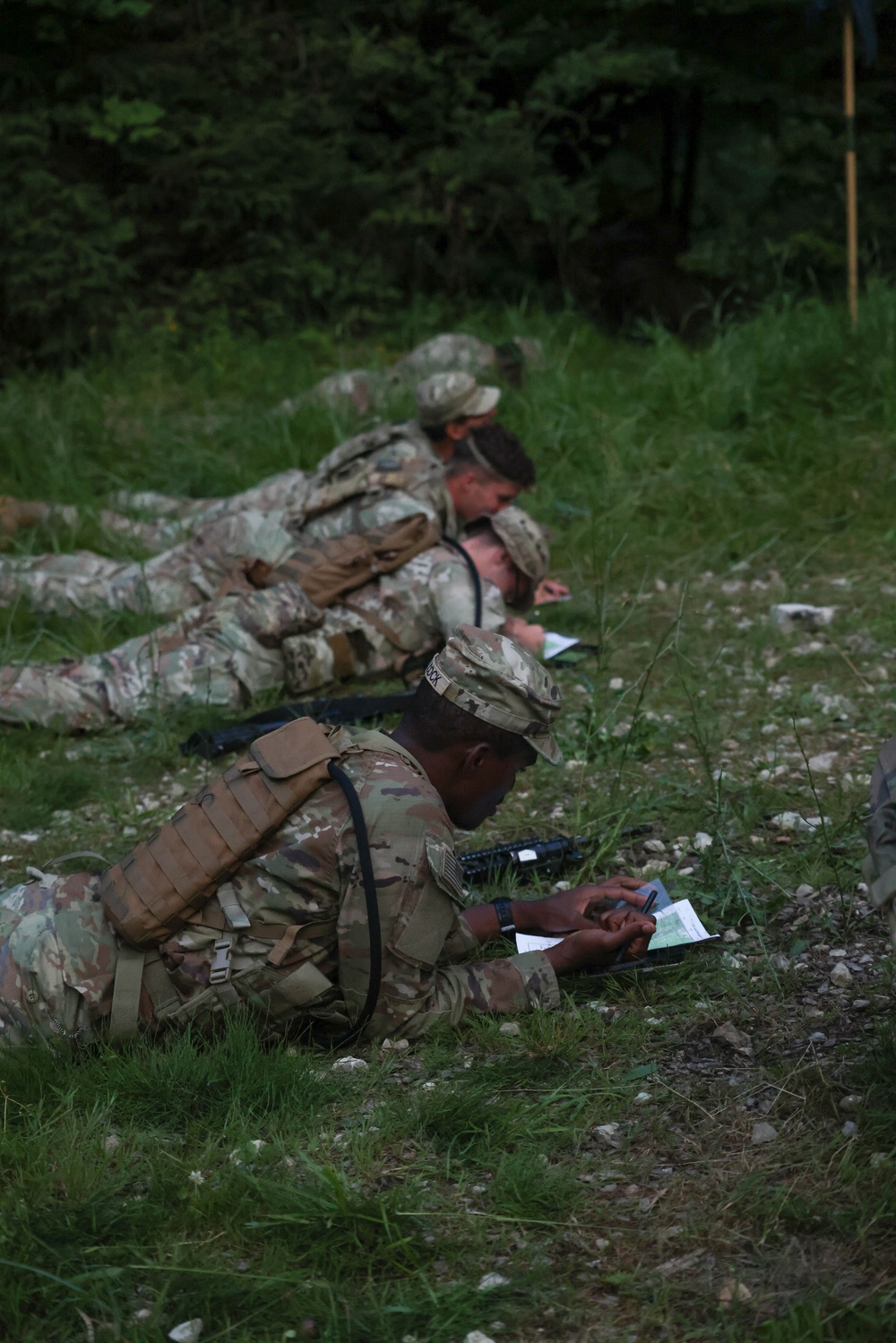 173rd Airborne Brigade Soldiers conduct land navigation to prepare for Expert Soldier and Expert Infantry Badge