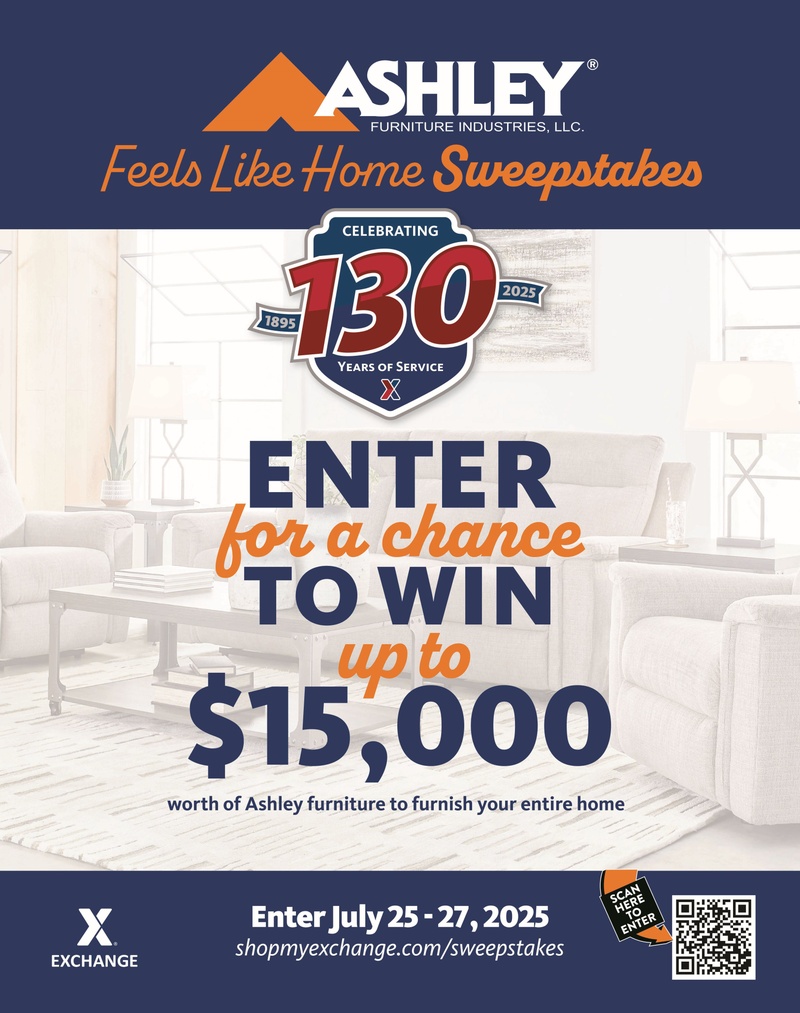 101527 Exchange 130th Anniversary - Ashley Feels Like Home Sweepstakes_Poster