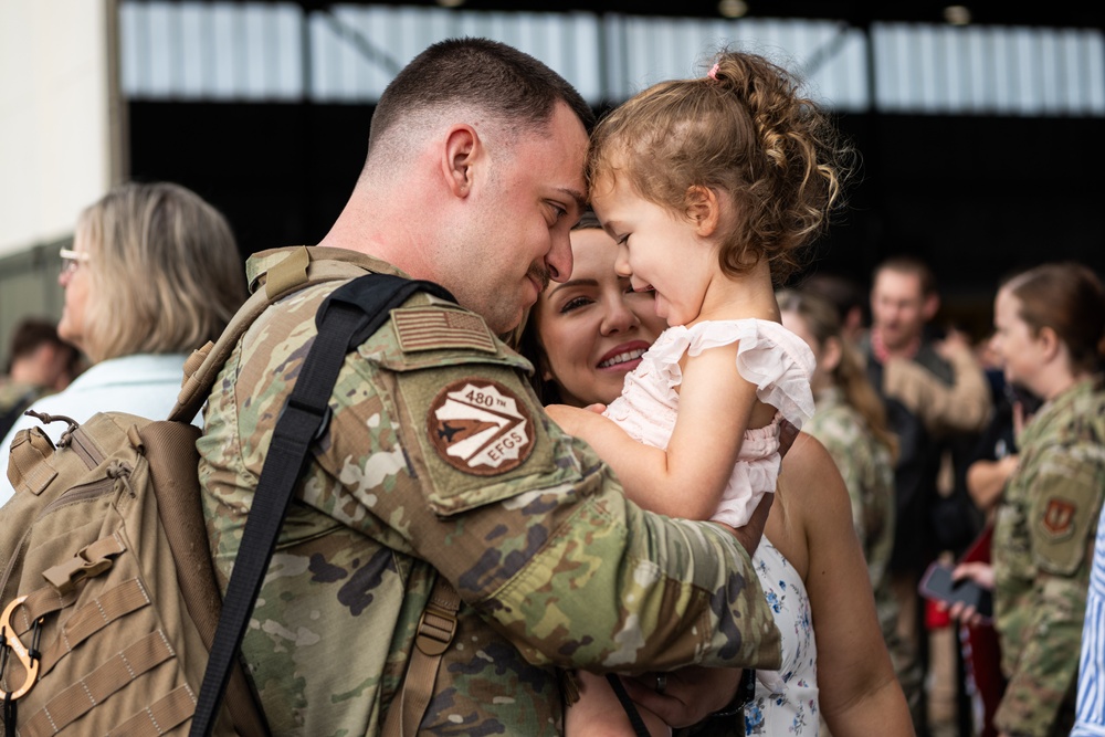 Homecoming: Deployed Sabers return to Spangdahlem AB