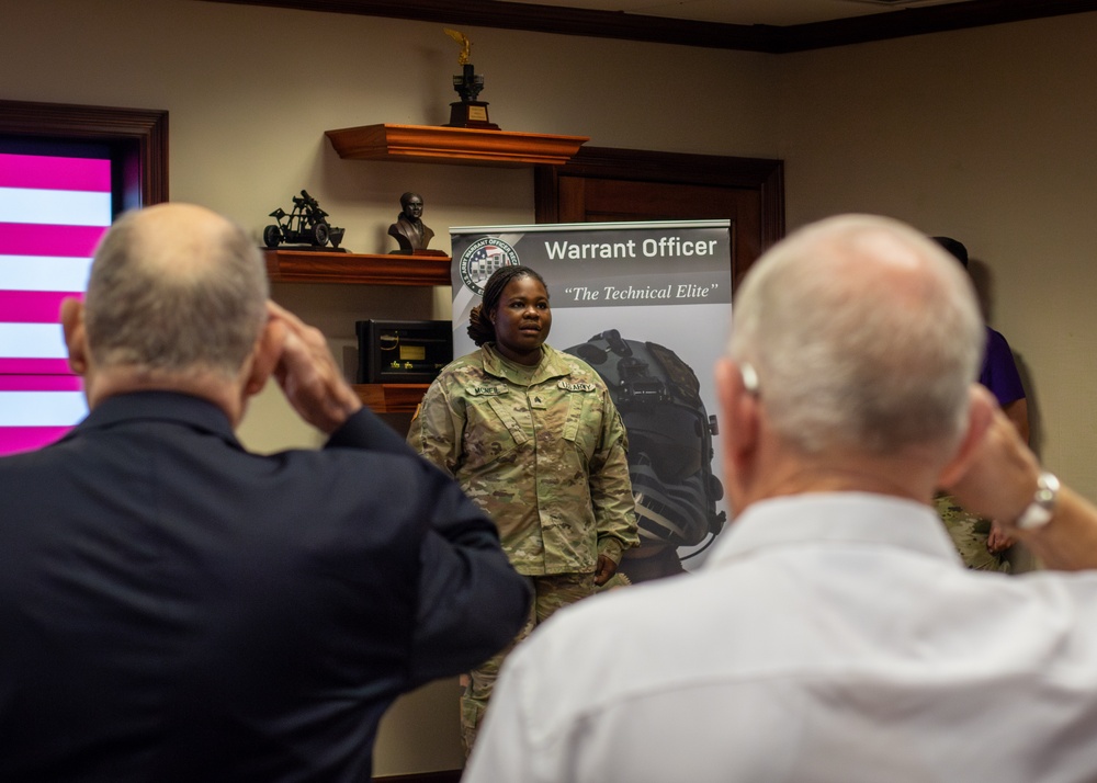 107th WO Birthday Cake Cutting