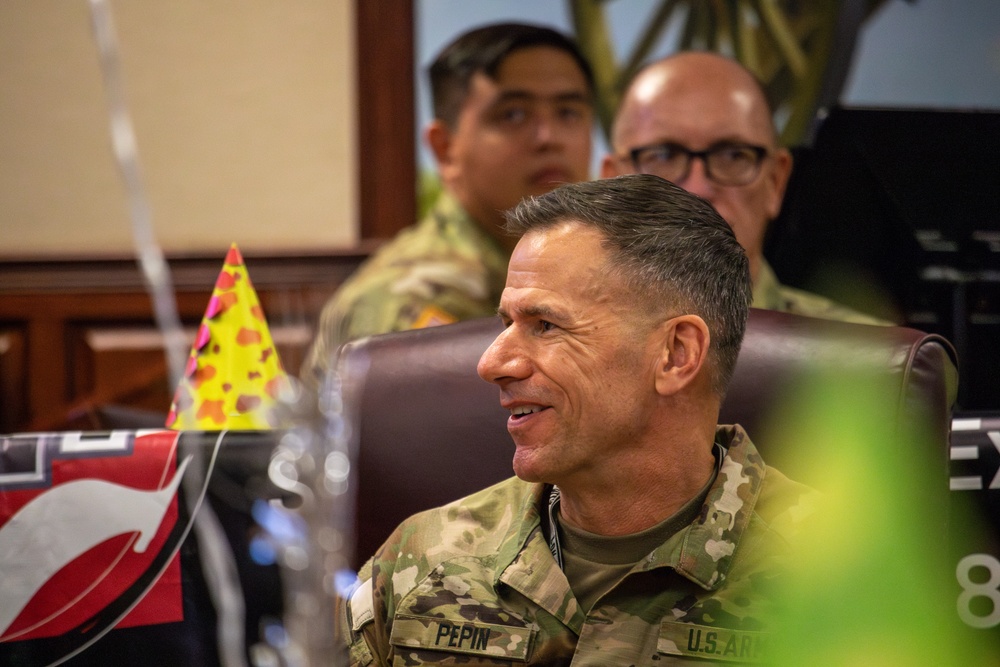 107th WO Birthday Cake Cutting