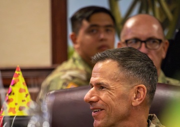 107th WO Birthday Cake Cutting