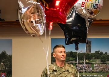 107th WO Birthday Cake Cutting