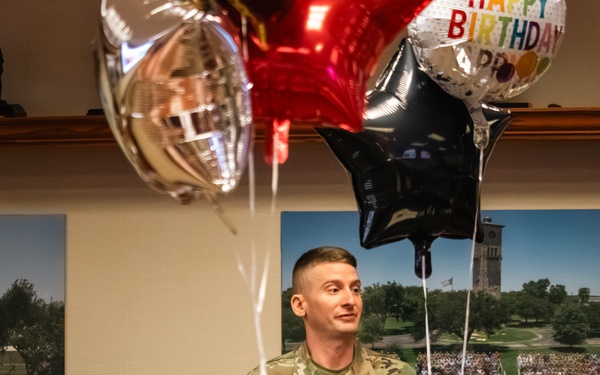 107th WO Birthday Cake Cutting