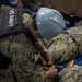 Reagan Sailors Work Together on a Mass Casualty Drill