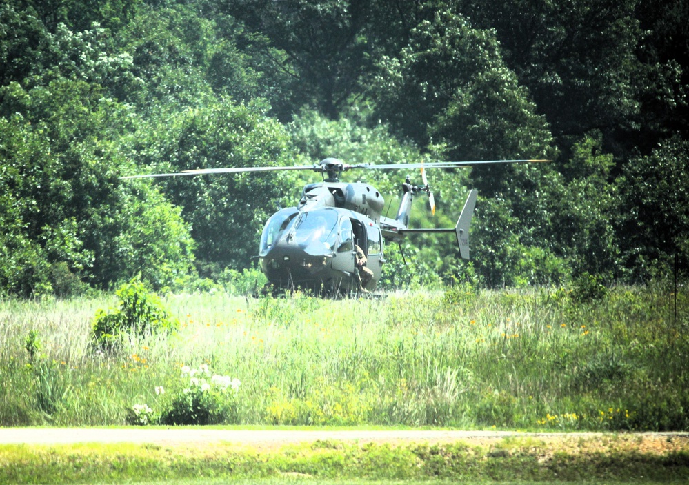 Iowa National Guard aviation troops hold training at McCoy’s Young Air Assault Strip, South Post