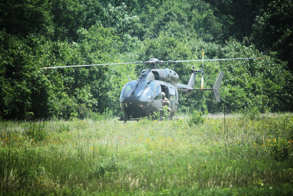 Iowa National Guard aviation troops hold training at McCoy’s Young Air Assault Strip, South Post