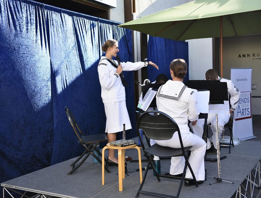 Navy Band Southwest's Wood Wind Quartet performs at Carlsbad City Library