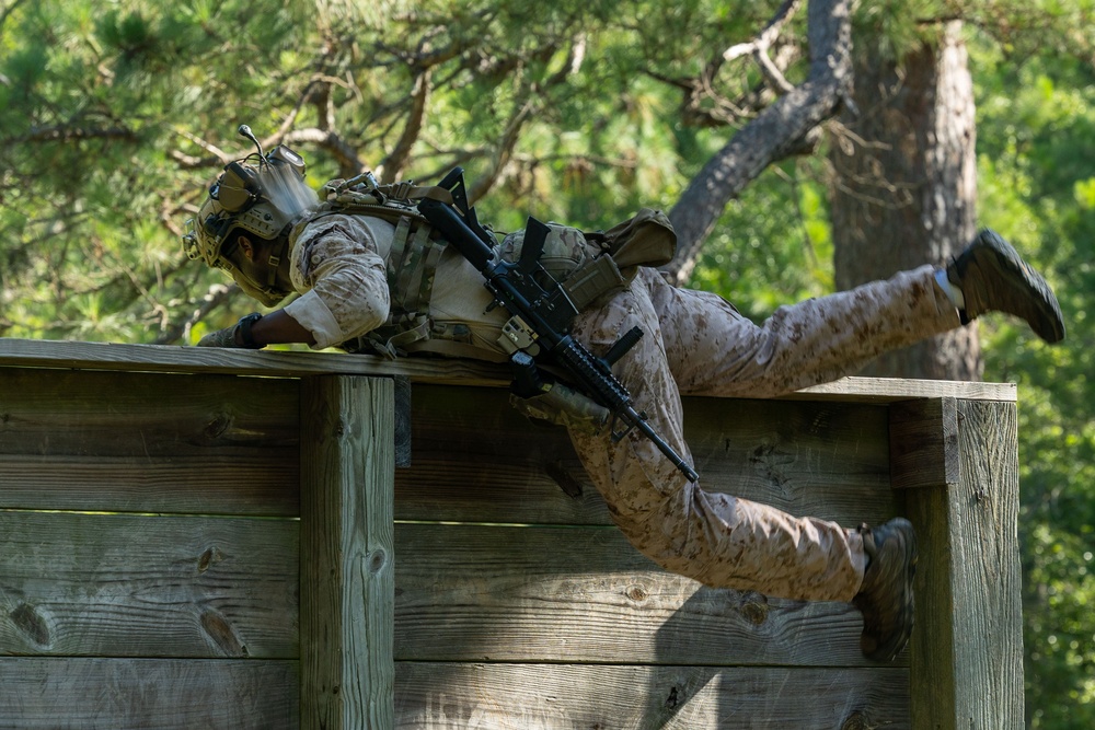 U.S. Marines Conduct a Stress Shoot During MRC